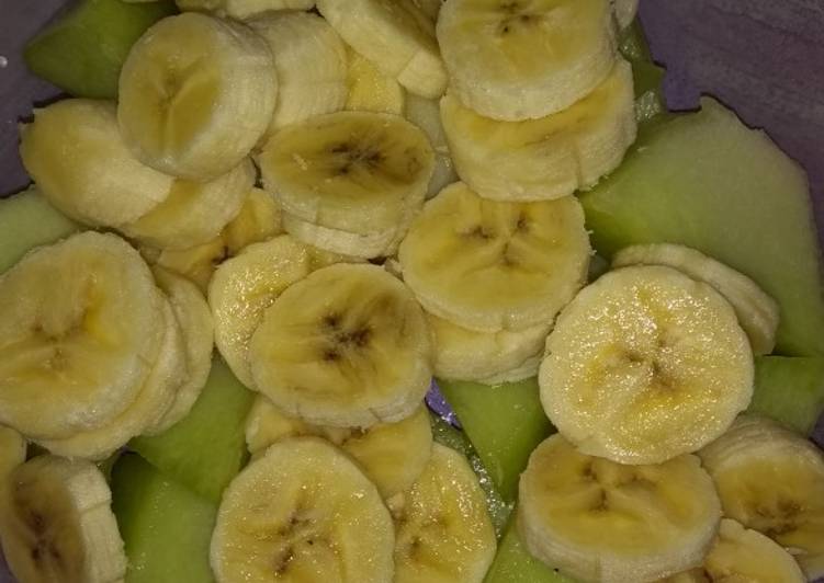 Melón con plátano