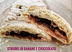 Foto di Strudel di banane e cioccolato