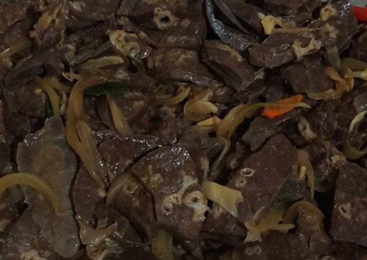 Tumis Paru Pedas Sederhana