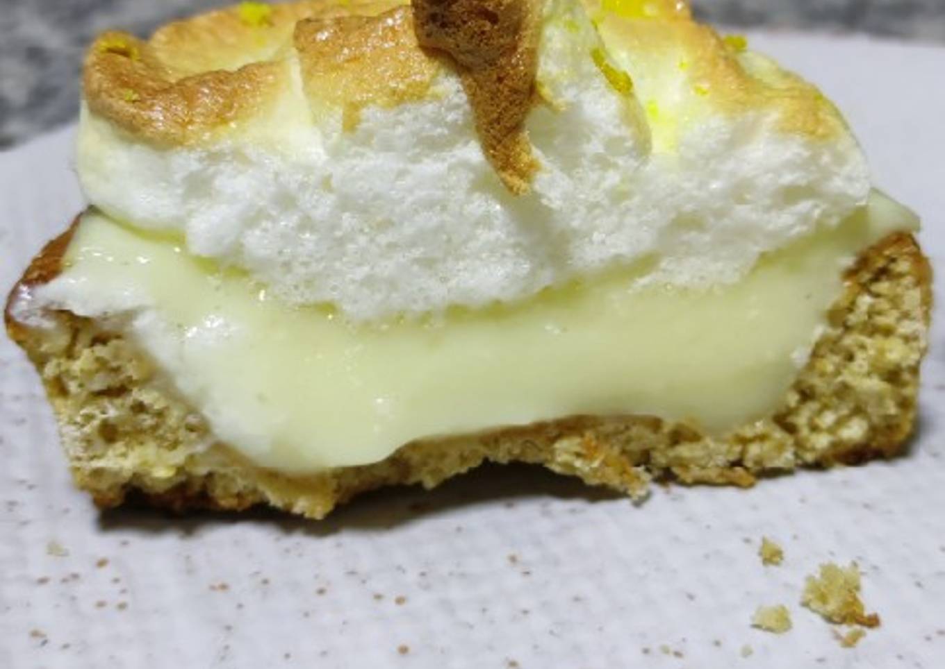 Pie de limón saludable