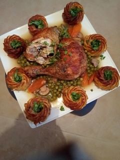 صورة لوصفة طاجين الجلبانة (البازيلا) عصري