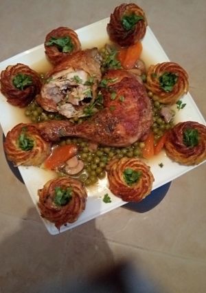 صورة لوصفة طاجين الجلبانة (البازيلا) عصري