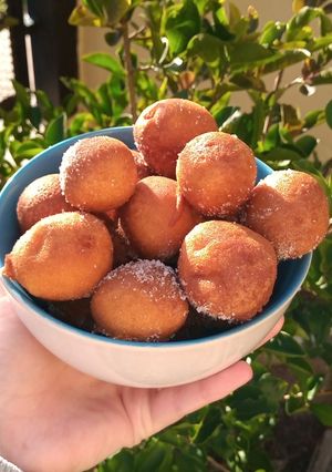 Una foto de Buñuelos de manzana