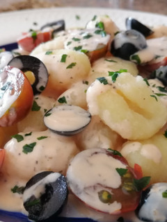 Una foto de Gnocchi con salsa mascarpone