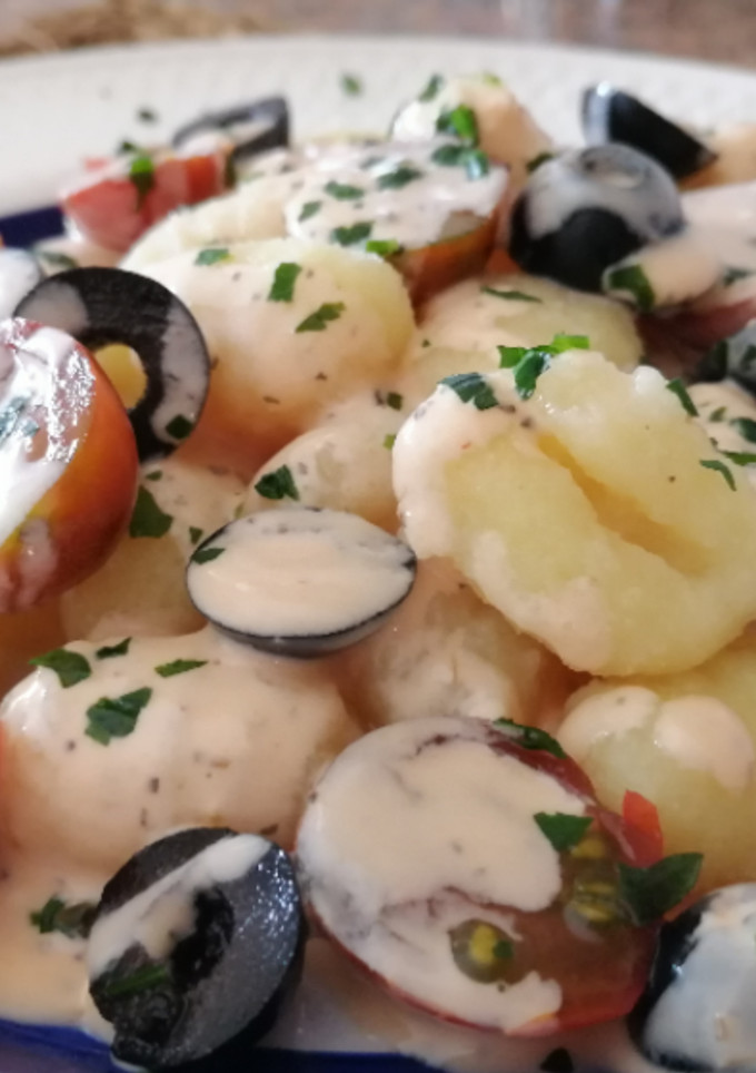 Una foto de Gnocchi con salsa mascarpone