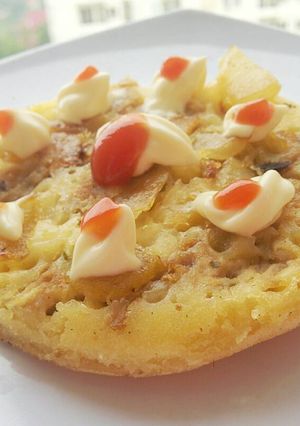 Foto resep Pancake Tuna Mayo Mozarella