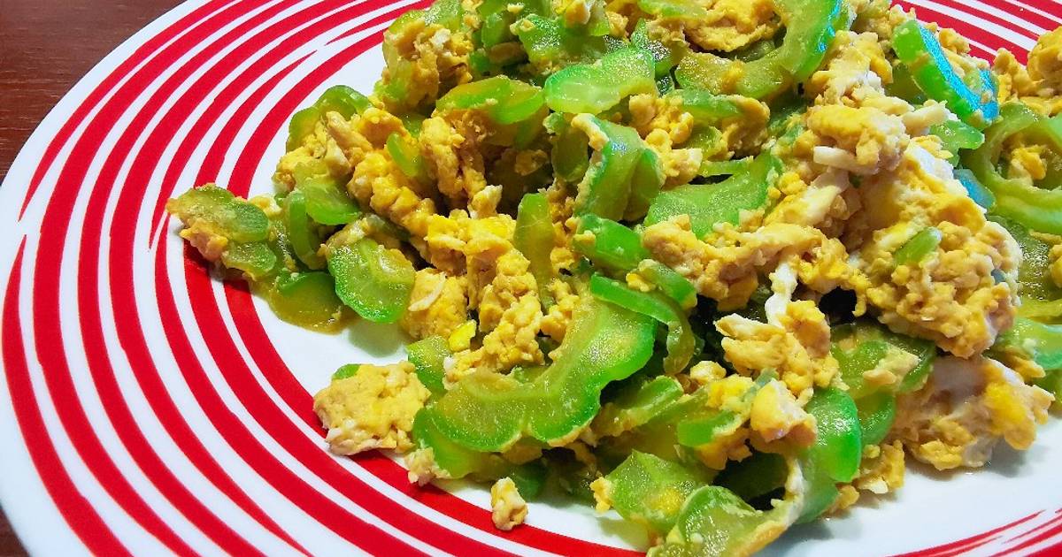 stir-fry-bitter-gourd-with-eggs-recipe-by-borbor-cookpad