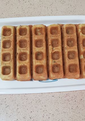 A picture of Healthy masala waffle.
