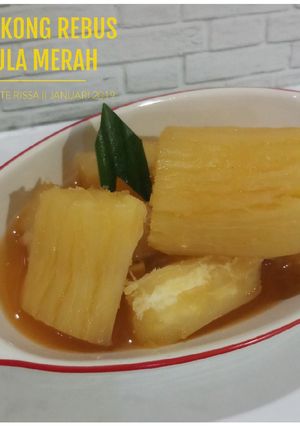 Foto resep Singkong Rebus Gula Merah