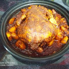A picture of Oven Roasted Spicy Whole Chicken.