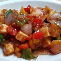 A picture of Dry chilli paneer.
