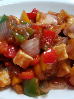 A picture of Dry chilli paneer.