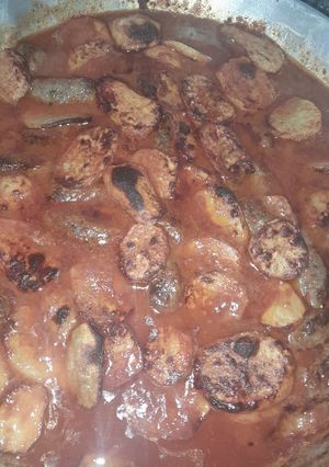 صورة لوصفة كفته بصلصه البندورة 🥫🥫🥫مع بطاطا 🥔