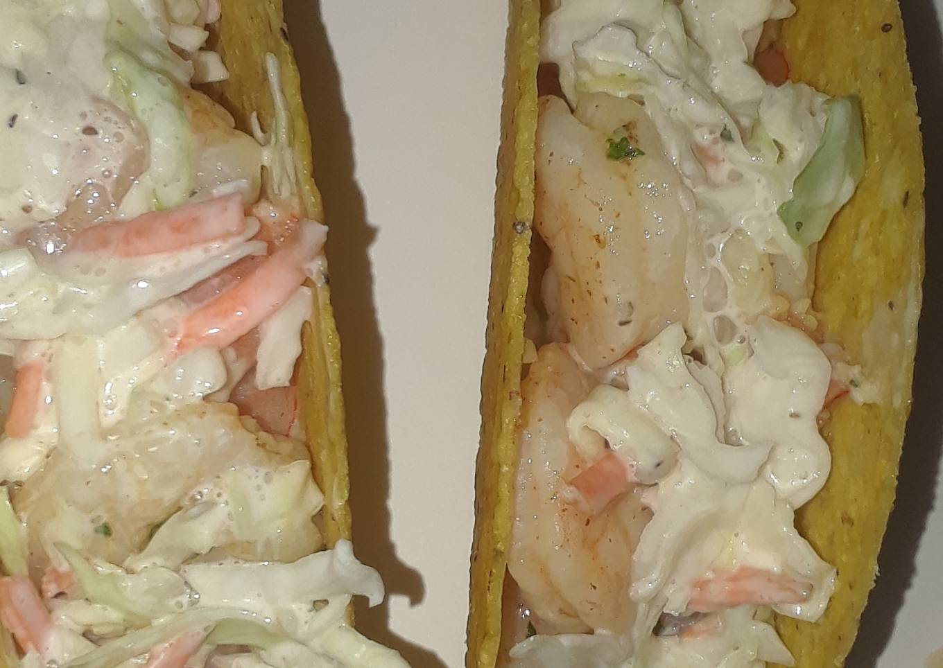 Shrimp Tacos w/ Coleslaw