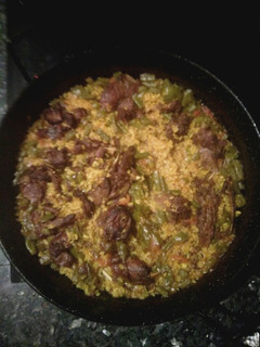 Una foto de Arroz con liebre