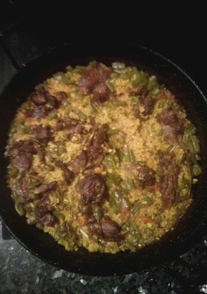 Una foto de Arroz con liebre