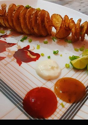 A picture of Spiral potato recipe.