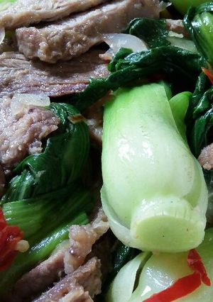 Foto resep Tumis daging pakcoy