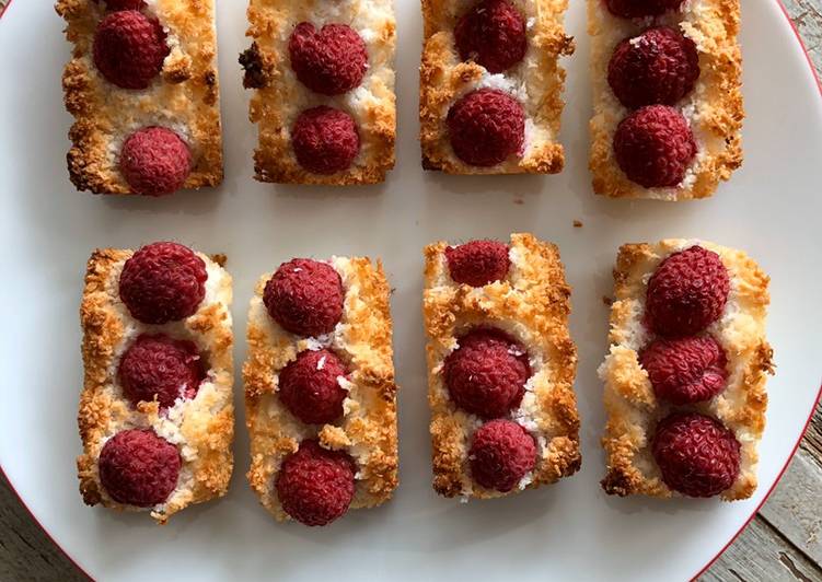 La Recette Pas à Pas Gâteau coco et framboises