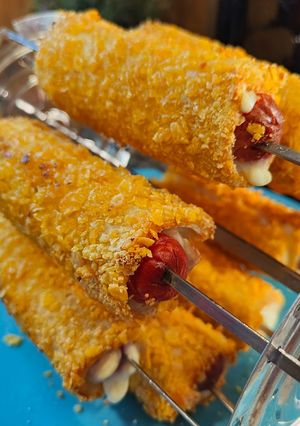 Rollitos Fritos De Frankfurt Con Queso Megacrujientes En Air Fryer ...