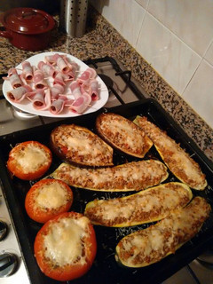 Una foto de Verduras de la huerta rellenas