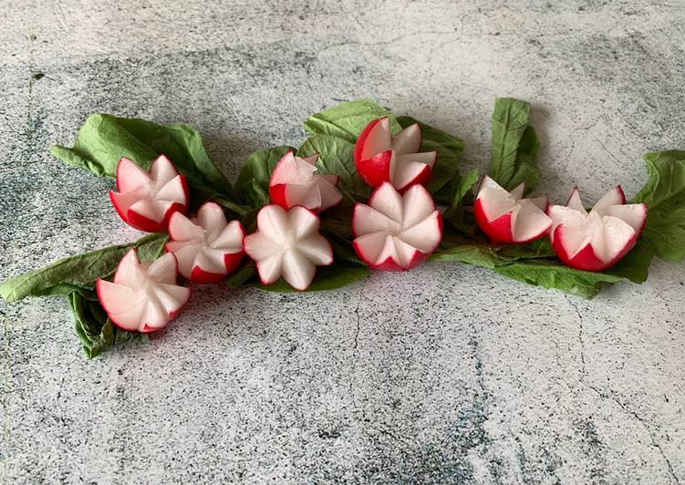 Easiest Way to Make Homemade How to carve flower radish