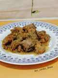 Conejo en salsa con almendras