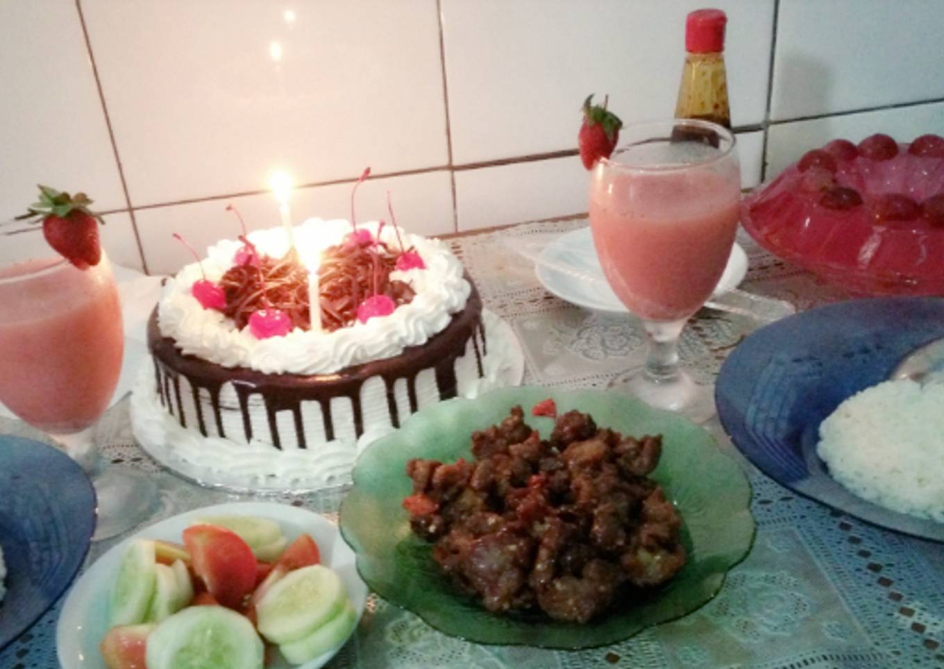 Sate goreng daging sapi