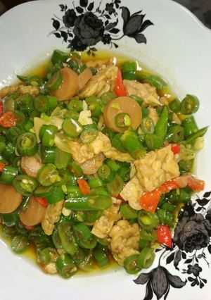 Foto resep Buncis sosis tempe (pedas manis)