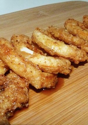 Foto principal de Calamares rebozados bañados en salsa de soja y miel