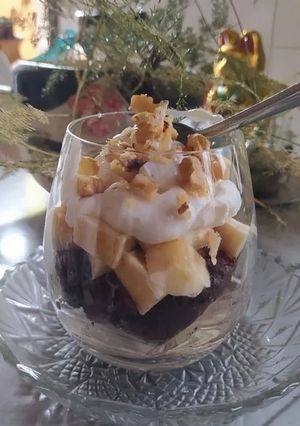 Una foto de Trifle De Yogurt Y Banana