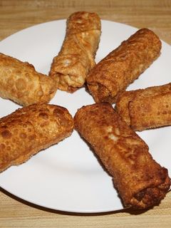 A picture of Kanikama (Imitation Crab) Spring Rolls.