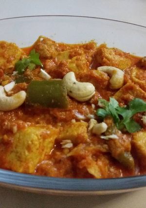 A picture of Chilli Makhana paneer.