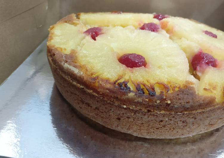 The best way to Prepare Super Quick Homemade Upside Pineapple Down Cake