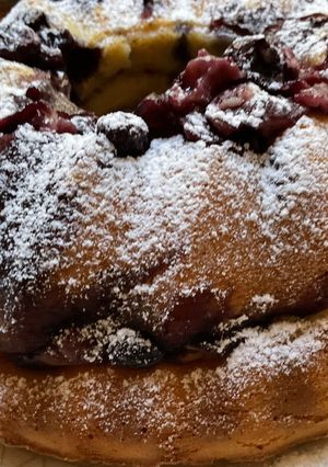 Une photo de 🥮Mouskoutchou 🫐aux myrtilles 🫐