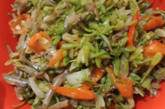Resep Tumis bunga paya n teri, Lezat