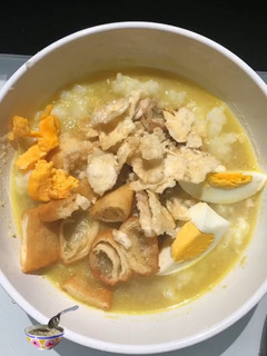 Foto resep Bubur ayam kuah kuning