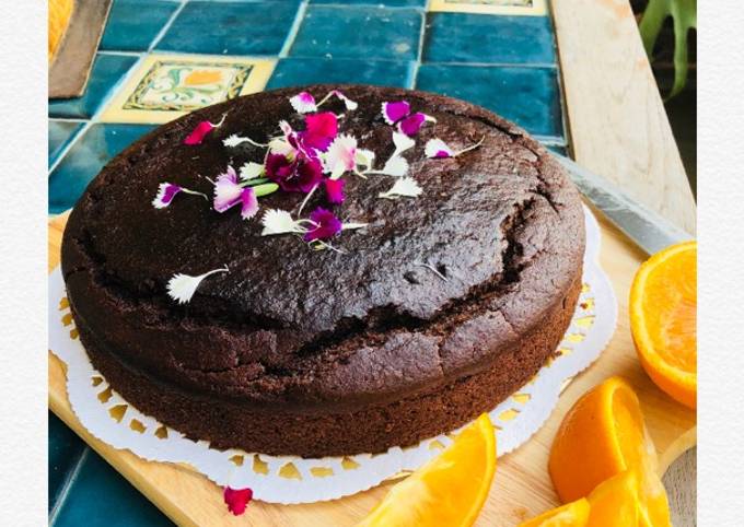 Recipe of Homemade Vegan Orange and Chocolate cake