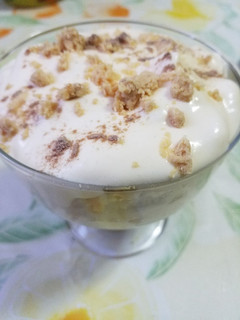 Una foto de Copa de crema con turrón