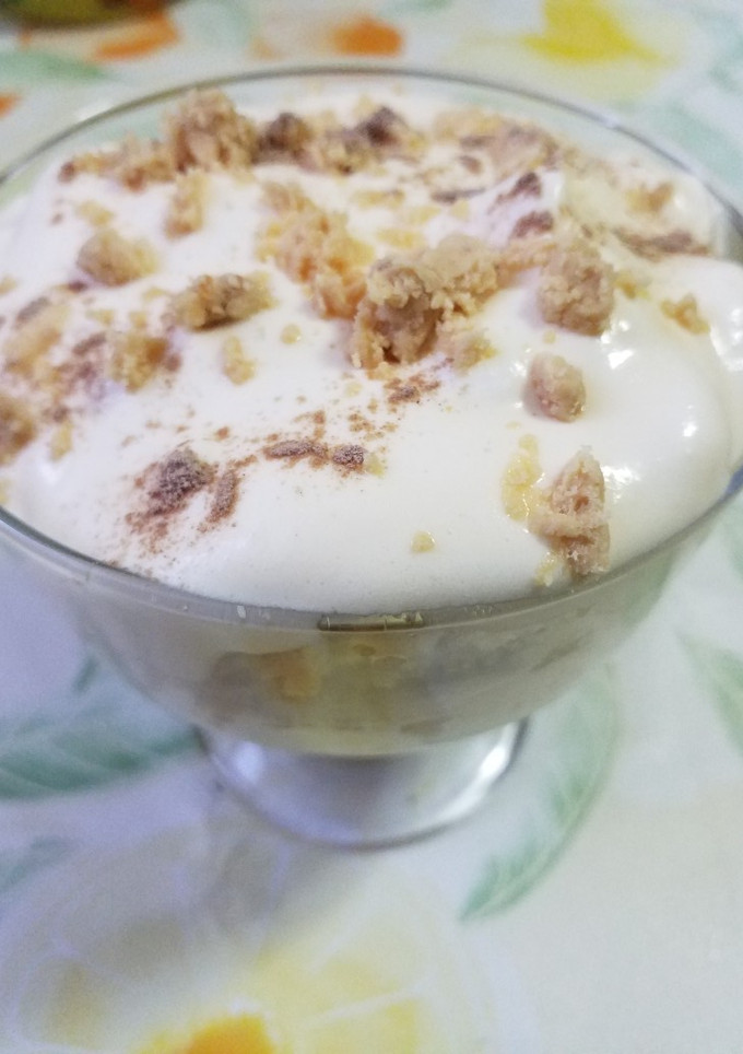 Una foto de Copa de crema con turrón