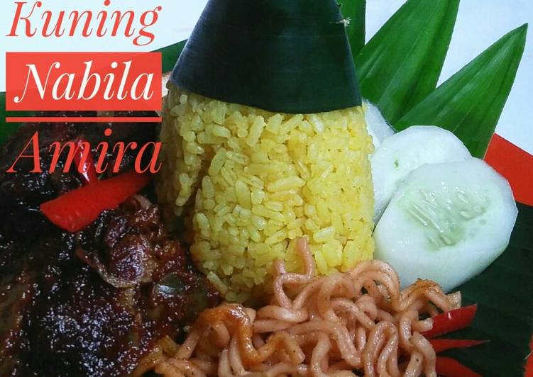 Bagaimana Membuat Nasi kuning Ala Nabila Amira, Bisa Manjain Lidah