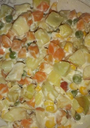 A picture of Russian salad.