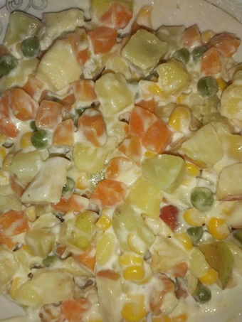 Easy Steps to Make Recipe Russian salad that is So Delicious, So Delicious}