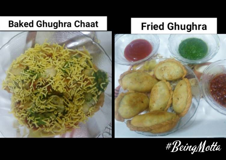 Easiest Way to Prepare Quick Baked Ghughra chaat &amp; Fried Ghughra