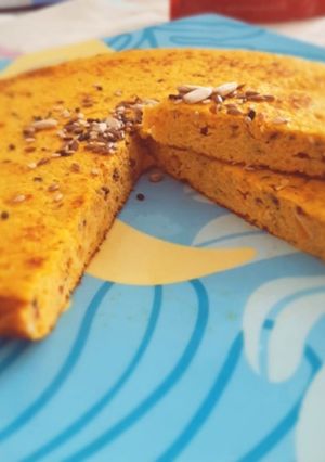 Una foto de Tortilla de zanahorias súper esponjosa y deliciosa 😋