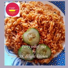 Party jollof rice A picture of Party jollof rice.