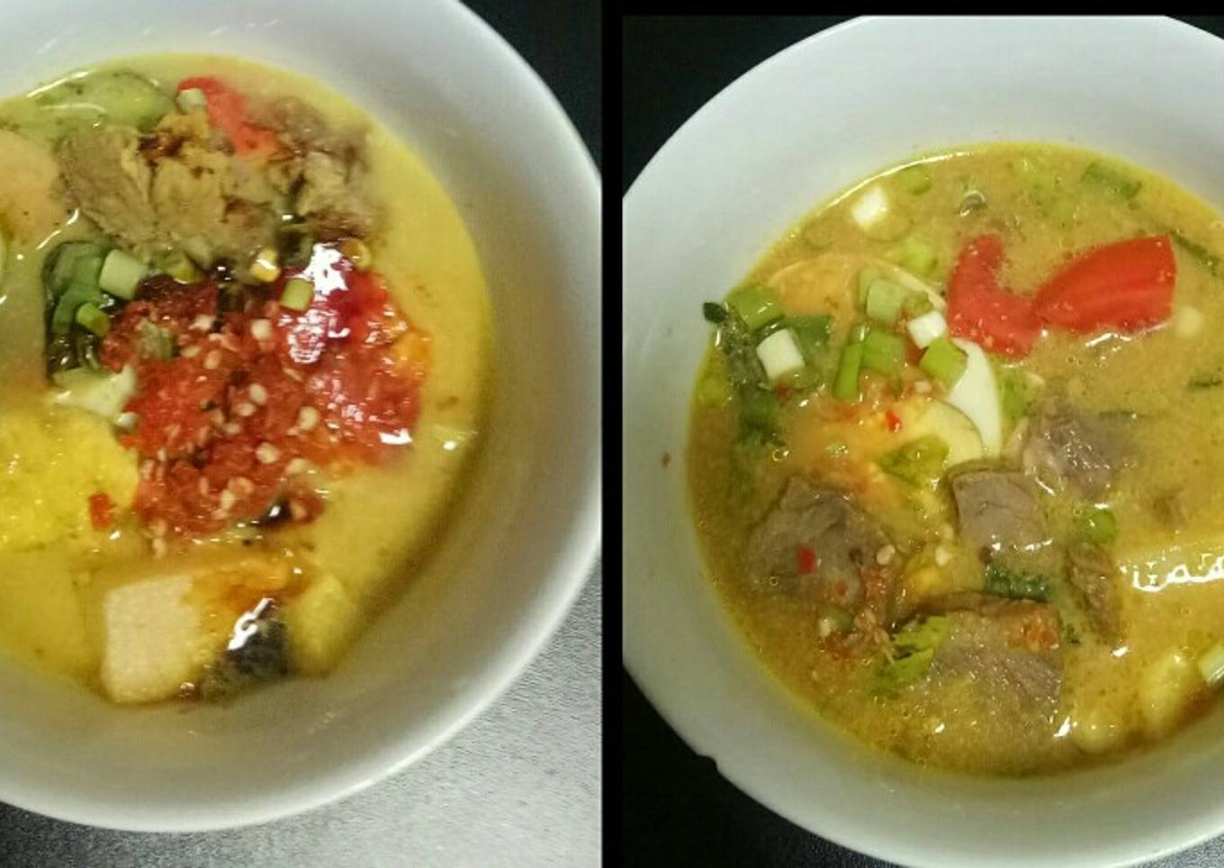 Soto kuning kuah susu