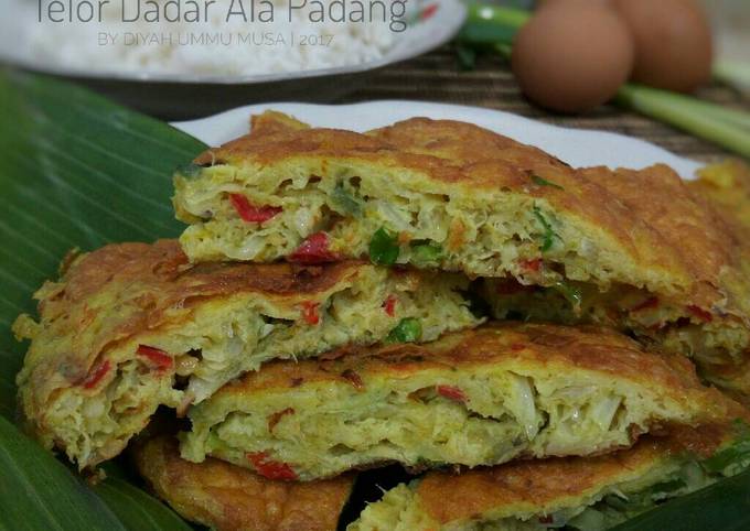 Resep Telor Dadar Ala Padang Serba 3, Bisa Manjain Lidah