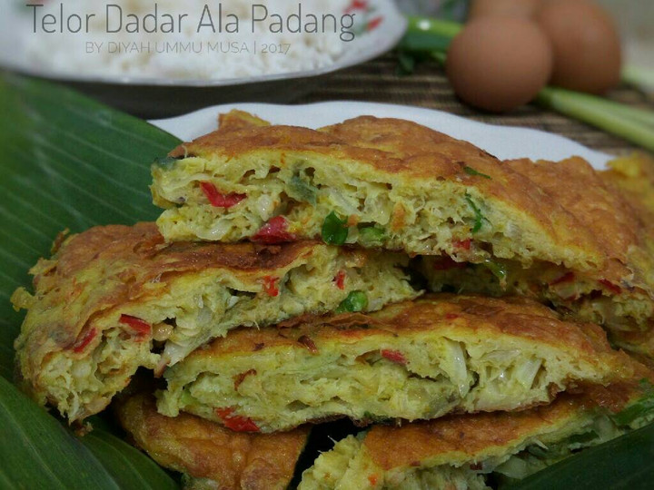 Resep Telor Dadar Ala Padang Serba 3, Bisa Manjain Lidah