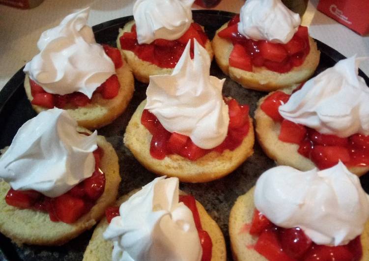 Steps to Prepare Any-night-of-the-week Glazed Donut Strawberry Shortcakes